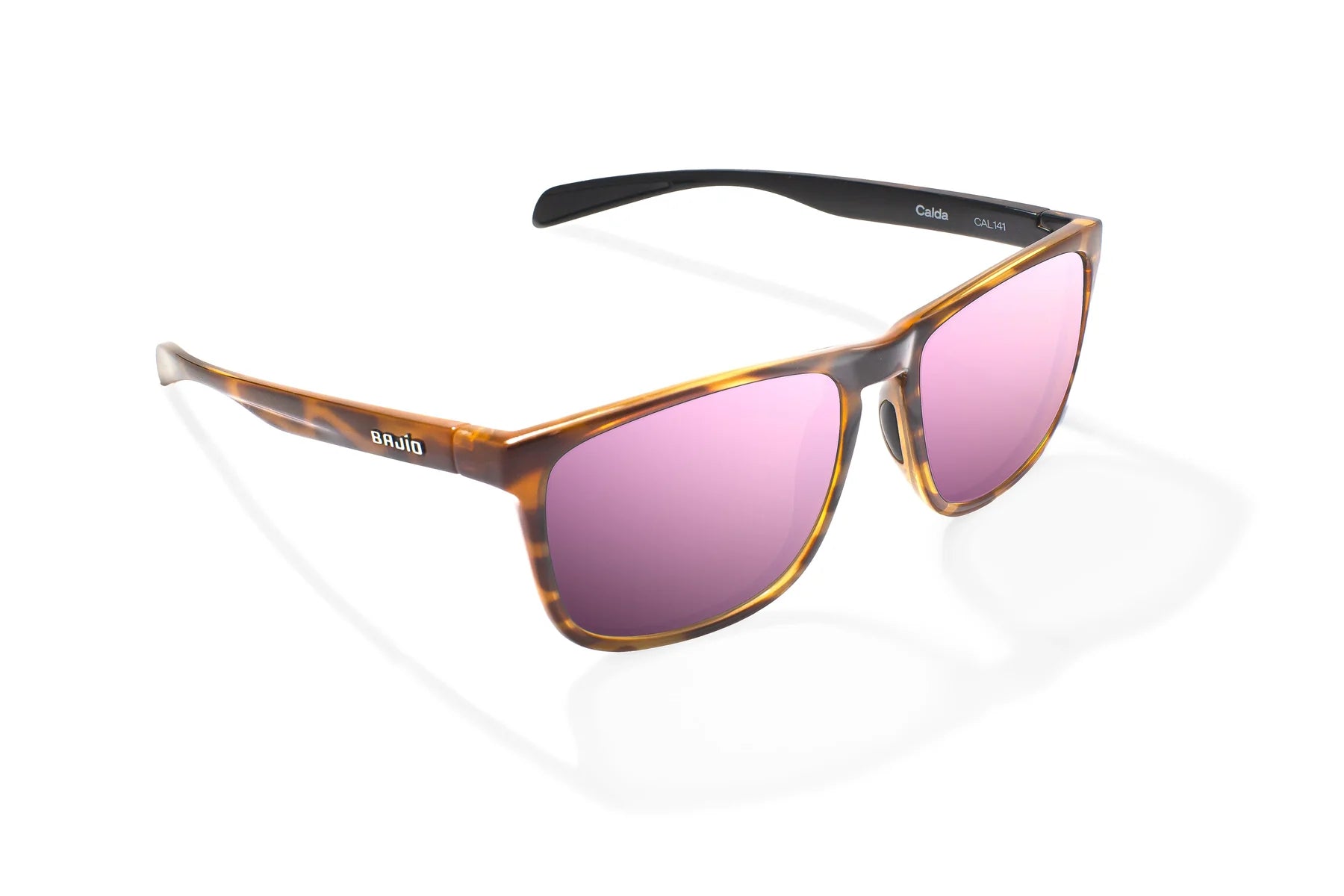 Bajio - Calda - Brown Tortoise Gloss & Rose Mirror Glass Lens