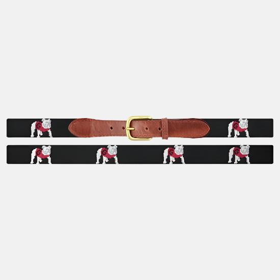Smathers & Branson - Georgia Standing Bulldog Needlepoint Belt
