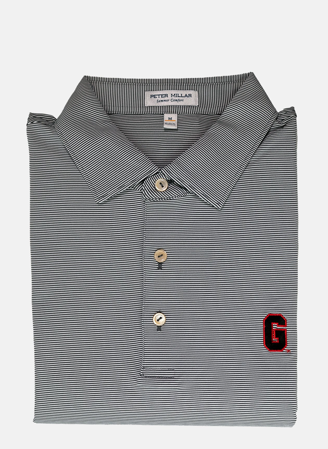 Peter Millar - Block G Jubilee Stripe Polo - Iron