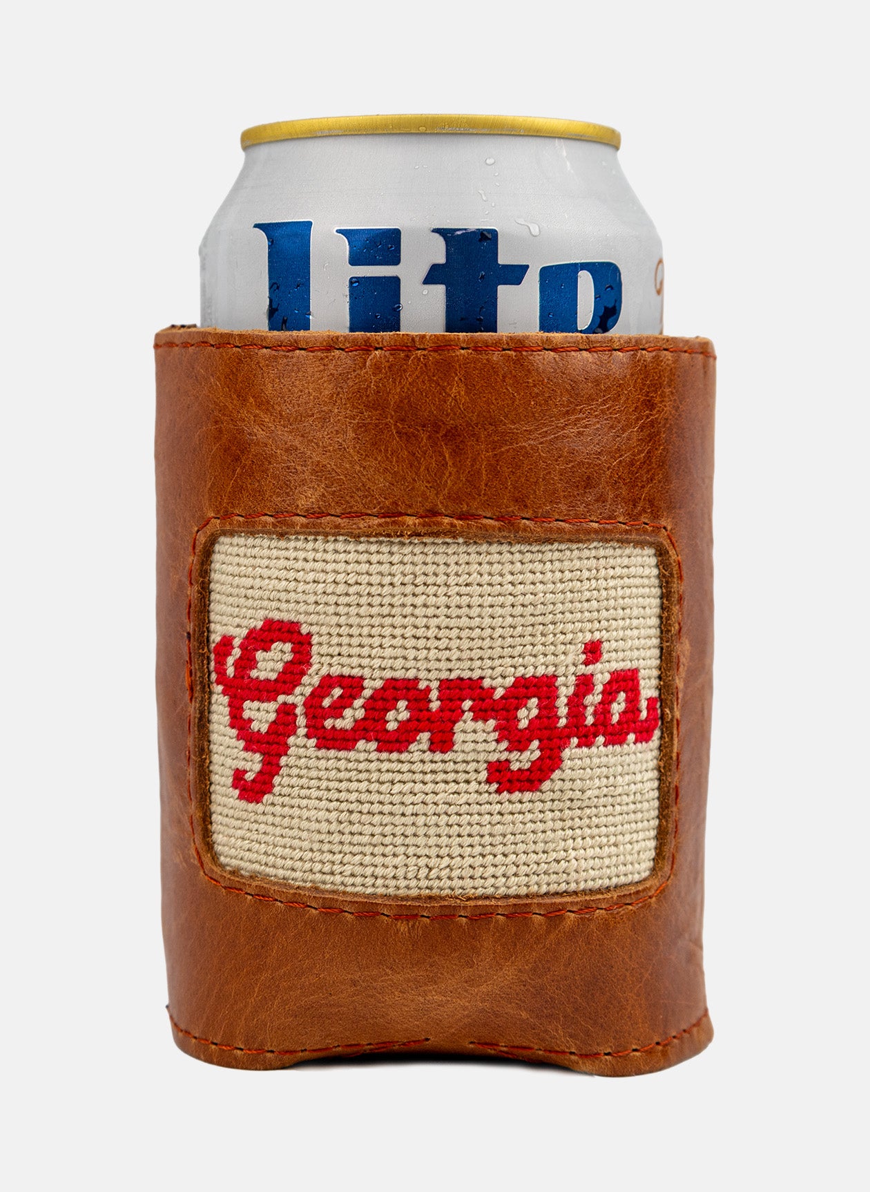 Smathers & Branson - Georgia Script™ Can Cooler - Light Khaki
