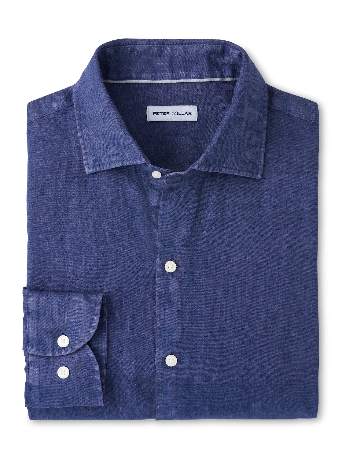 Peter Millar - Shoreside Linen Sport Shirt - Sport Navy