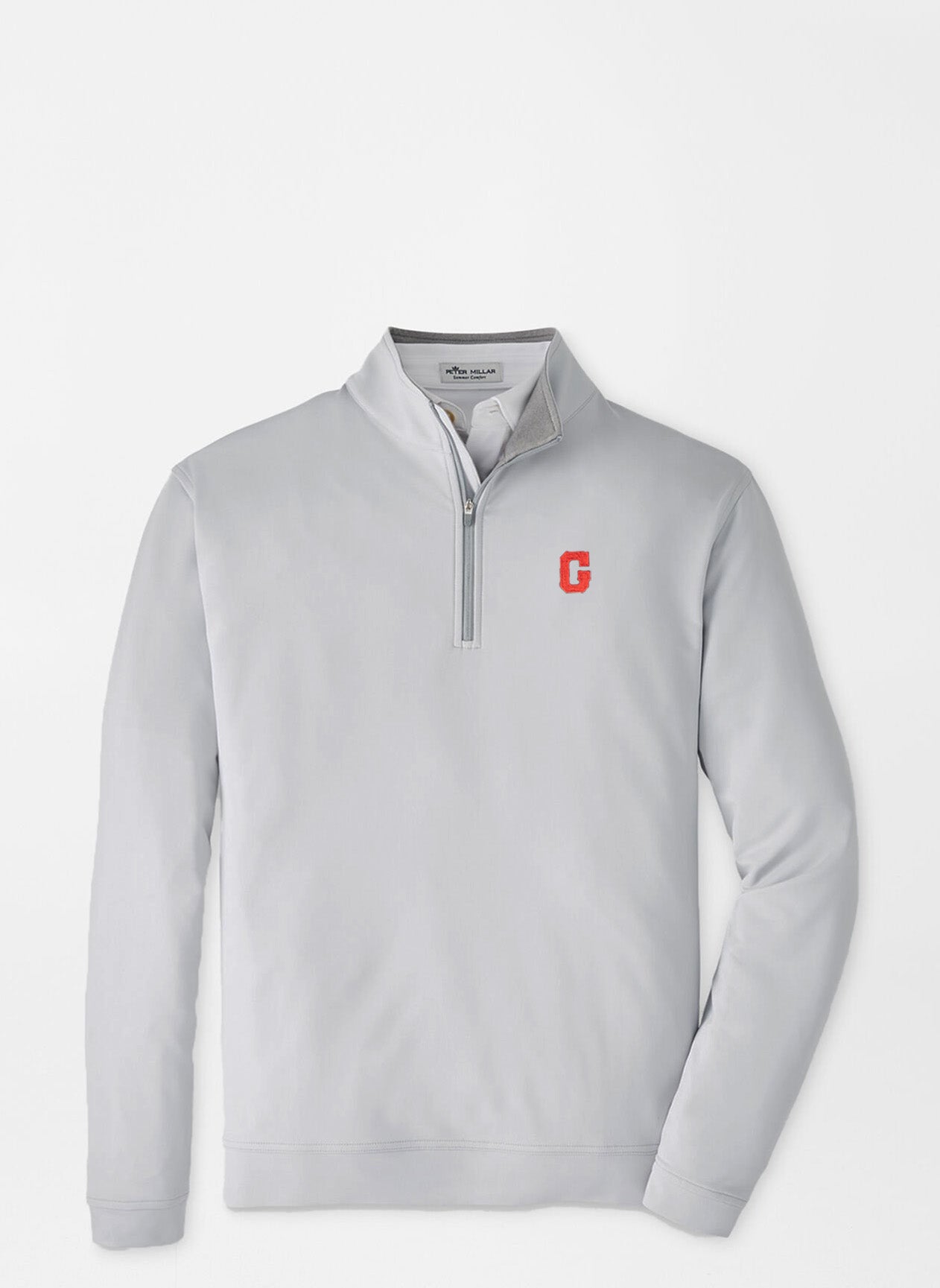 Peter Millar - Red G Perth Solid Stretch Quarter Zip