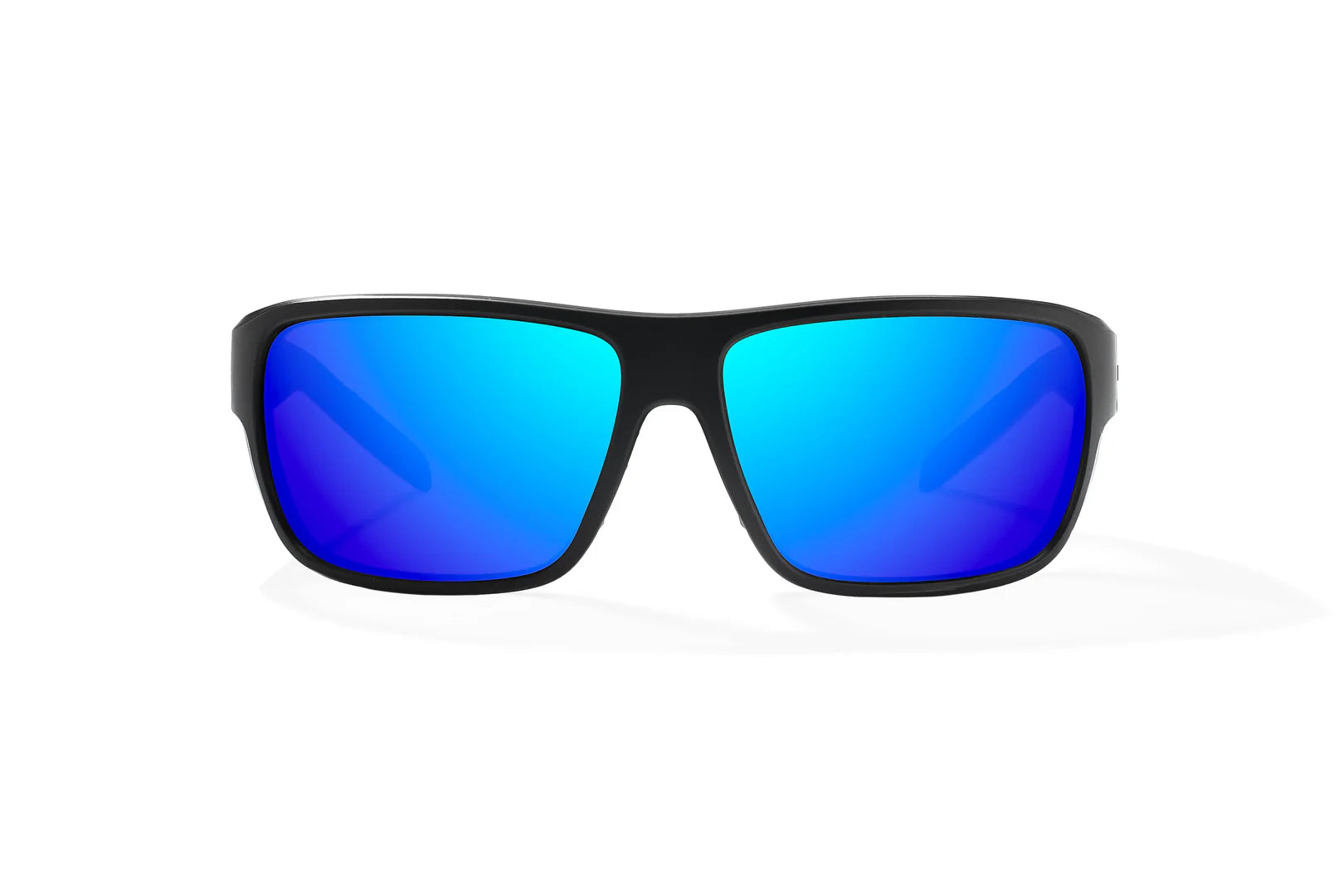Bajio - Rigolets - Black Matte & Blue Mirror Lens