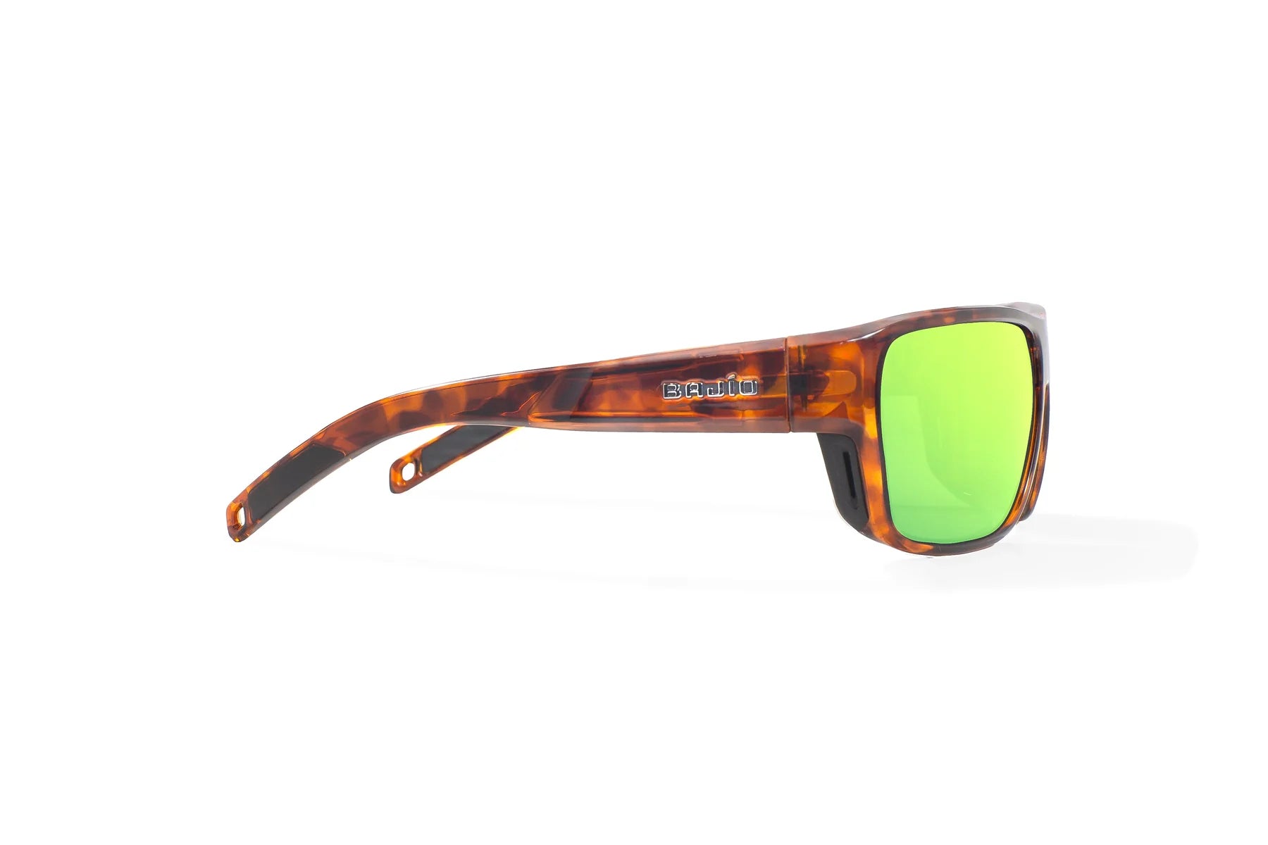 Bajio - Rigolets - Brown Tortoise Gloss & Green Mirror Glass Lens