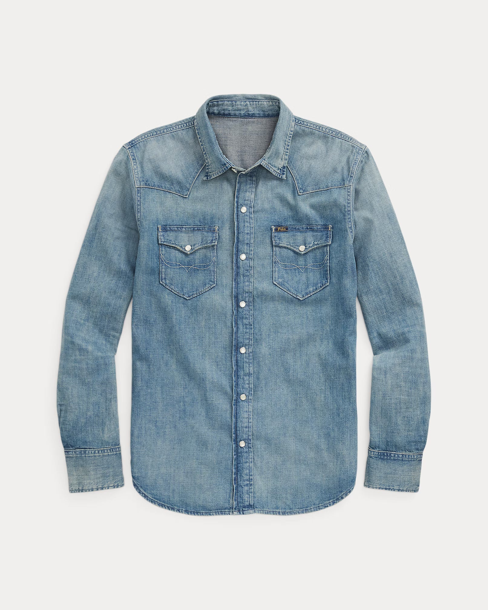 Ralph Lauren - Slub Denim Western Shirt - Blue