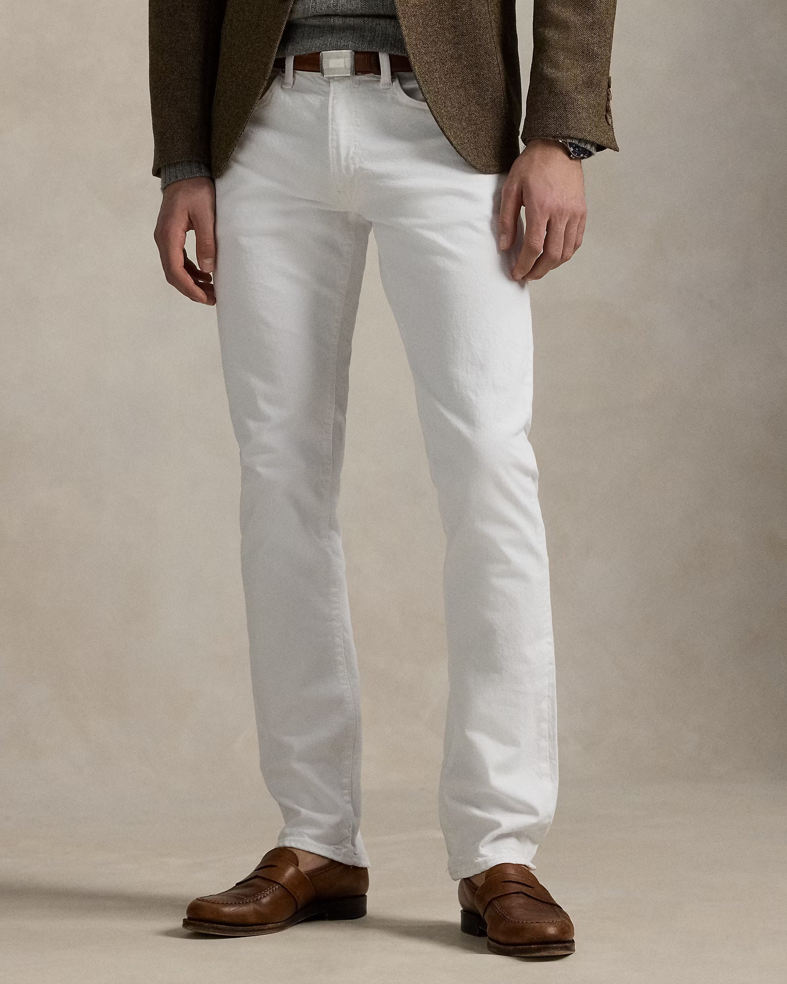 Ralph Lauren - Varick Slim Straight Stretch Jean - White