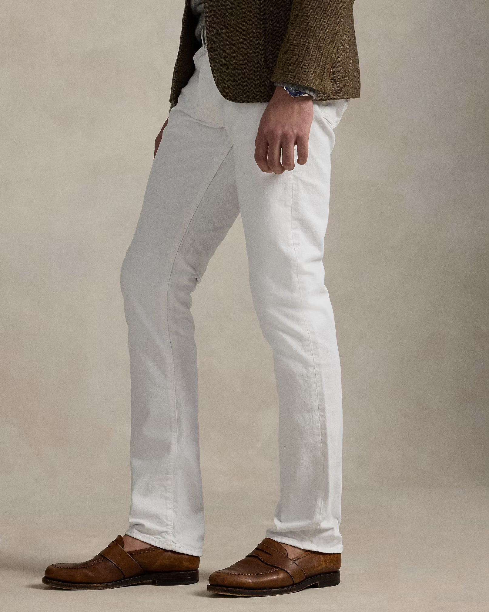 Ralph Lauren - Varick Slim Straight Stretch Jean - White