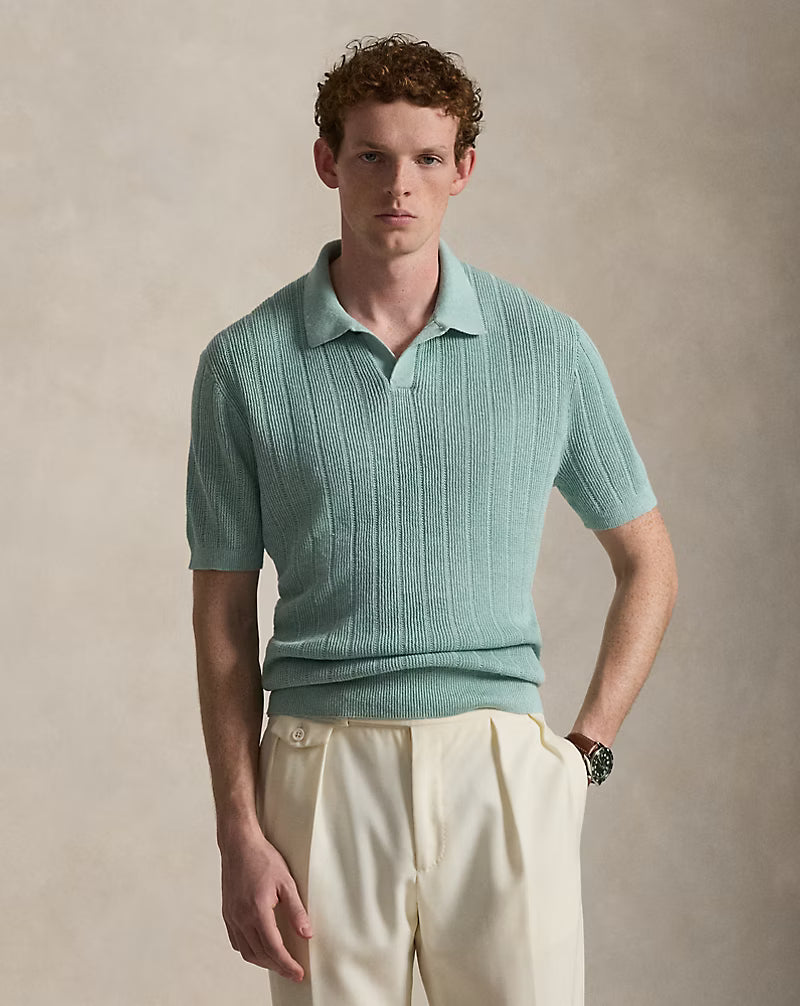 Ralph Lauren - Linen Blend Sweater Pullover - Pale Blue