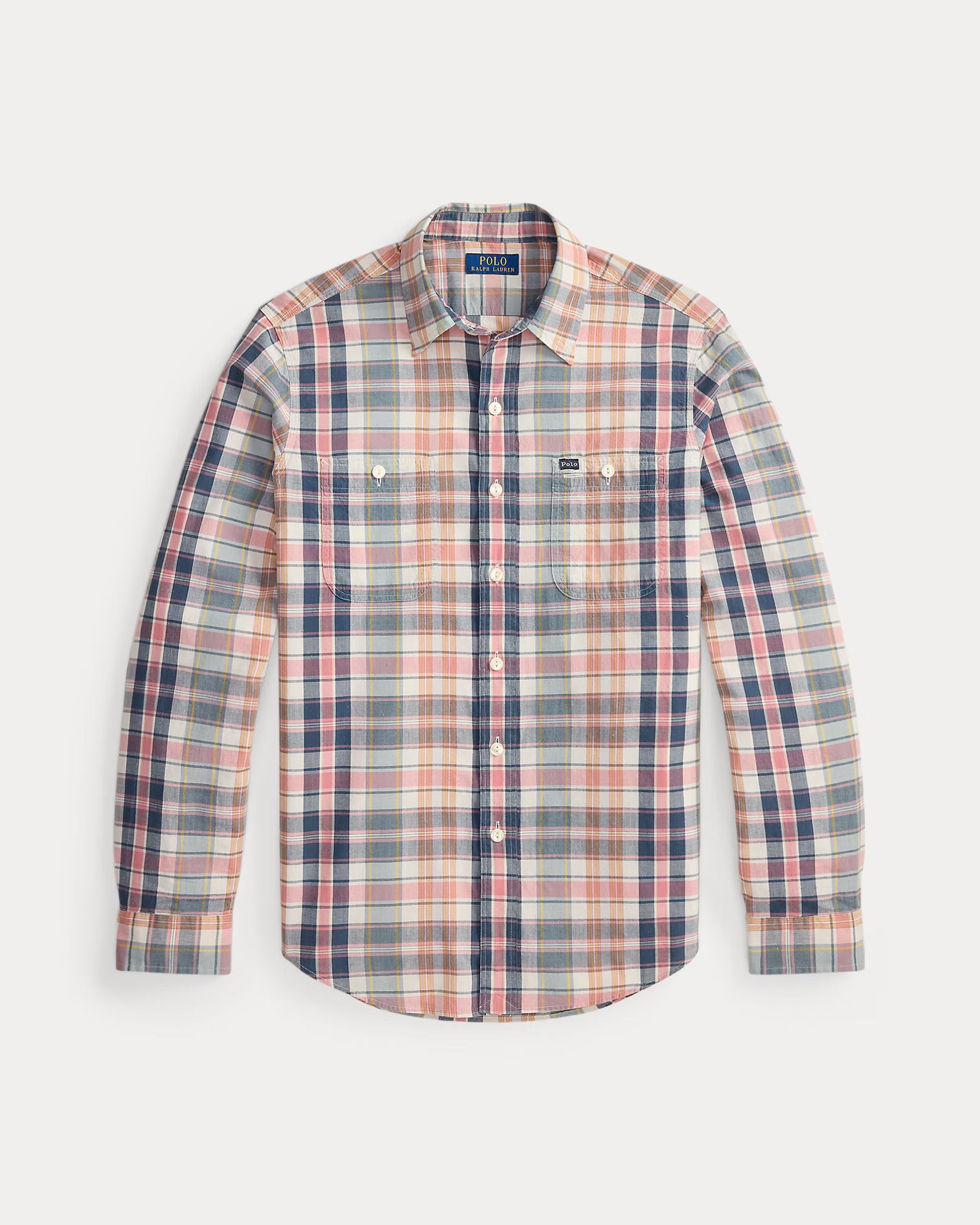 Ralph Lauren - Classic Fit Madras Workshirt -Gray Navy Multi