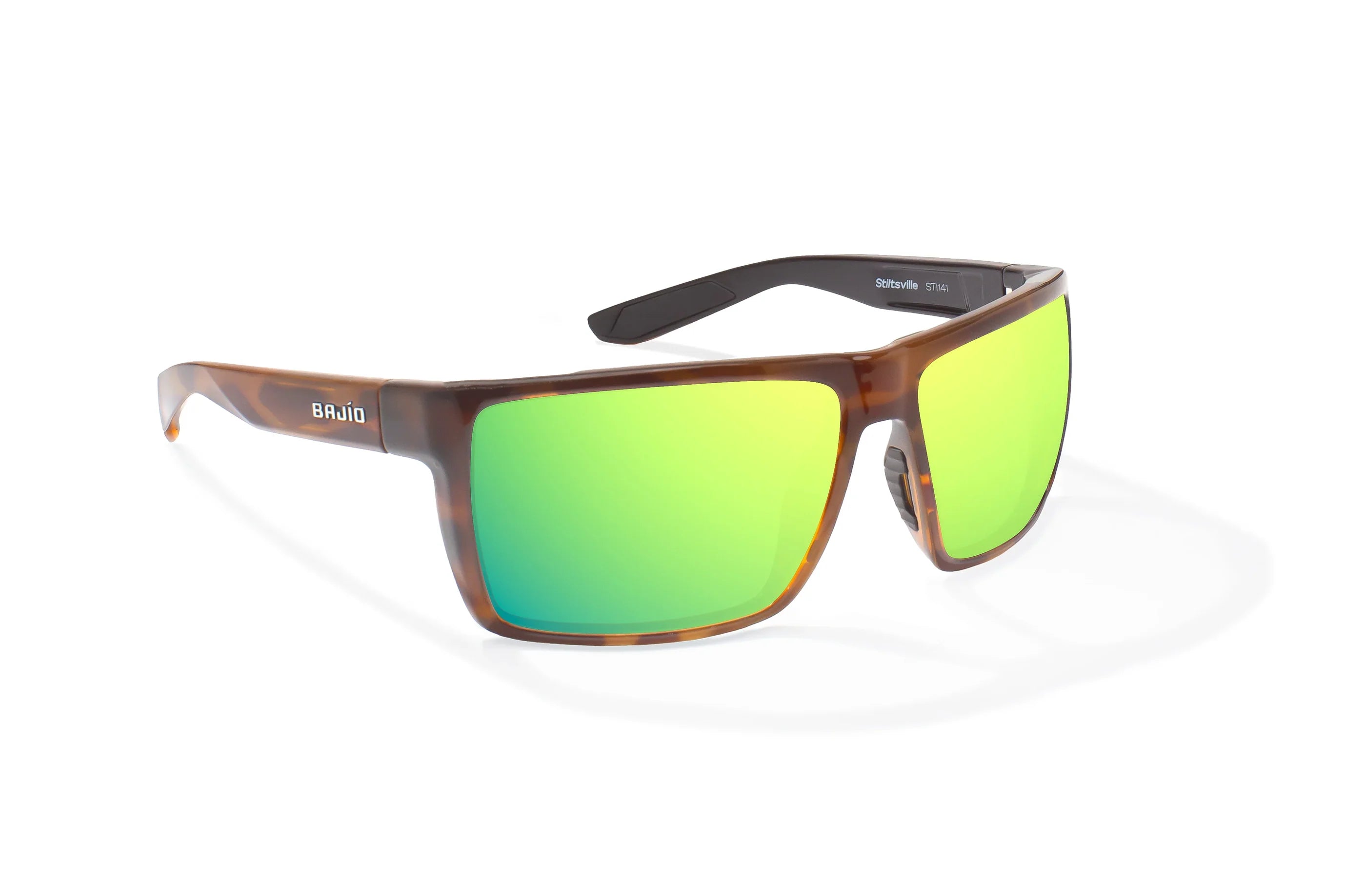 Bajio - Stiltsville - Brown Tort Gloss & Green Mirror Glass