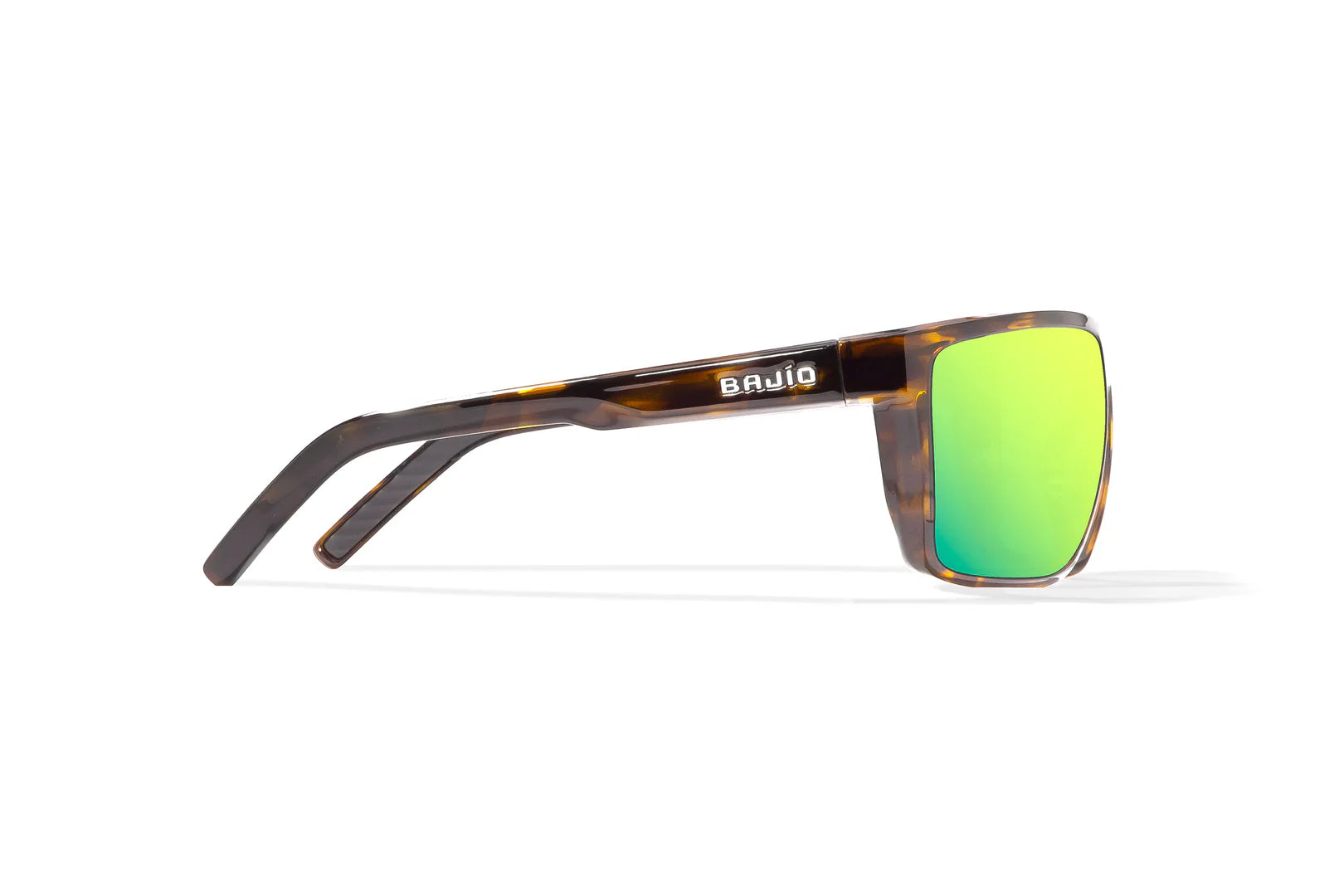 Bajio - Toads - Brown Tortoise Glass & Green Mirror Lens