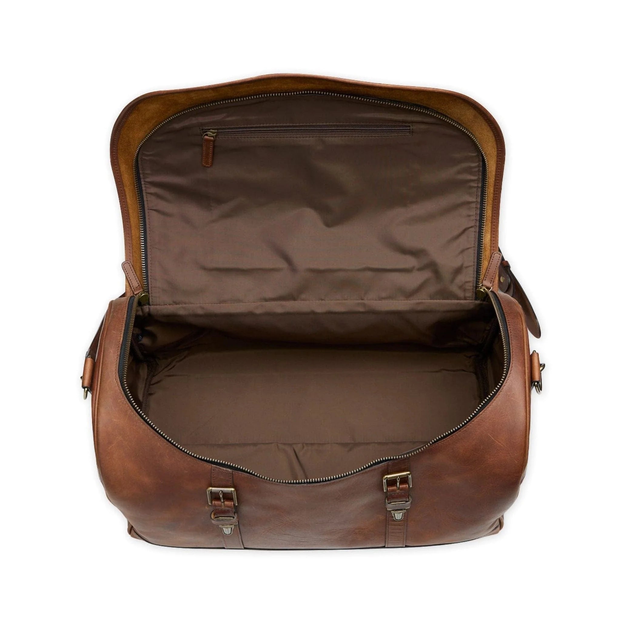 Tom Beckbe - Leather Weekender Duffel Bag - Oak