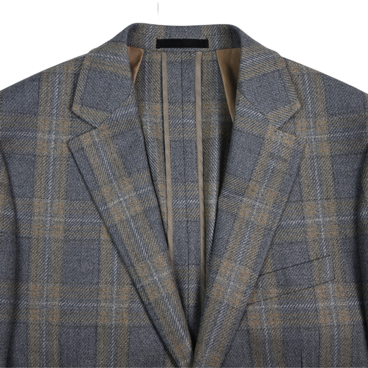 Paul Betenly - Soft Sport Coat - Grey & Camel Plaid