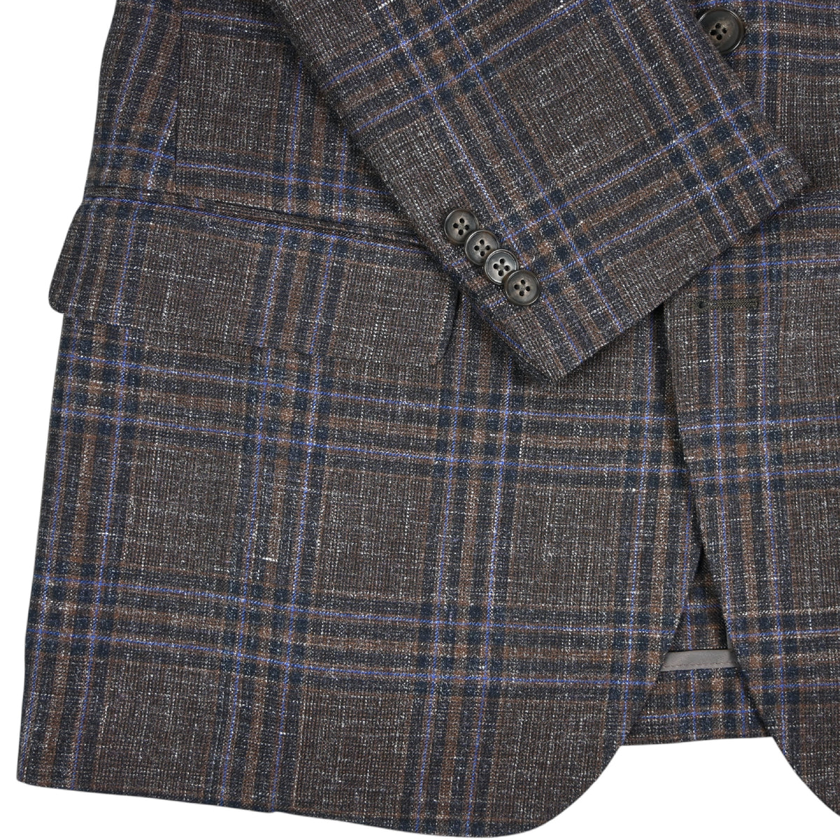 Paul Betenly - Soft Sport Coat - Navy & Grape Plaid
